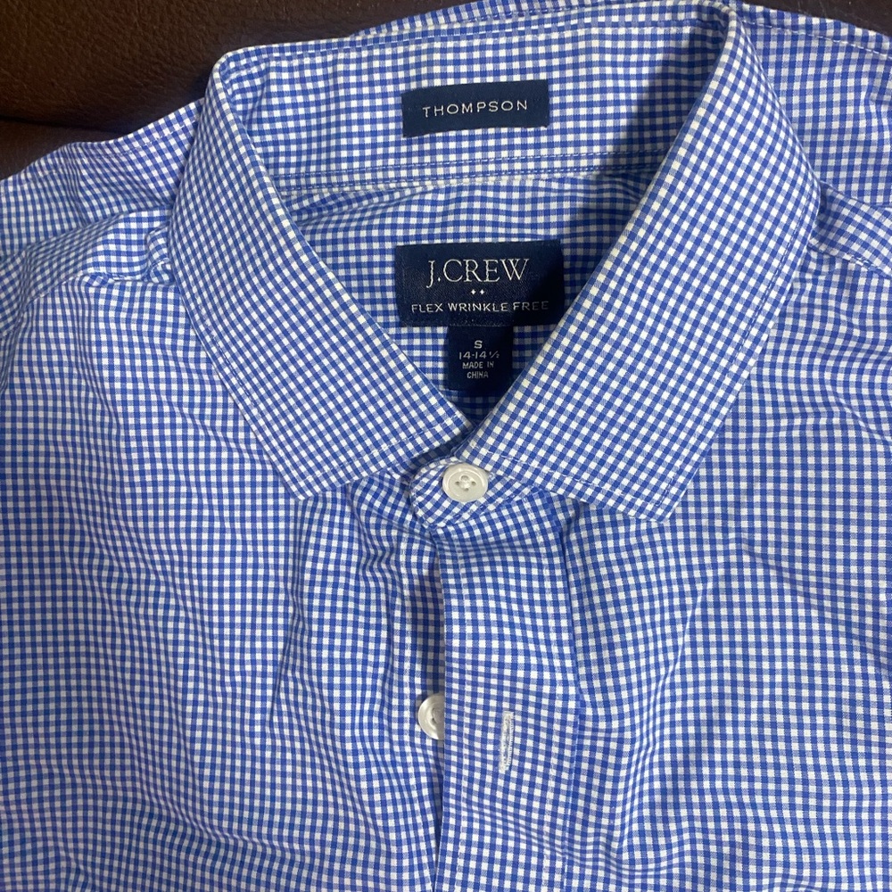 J. Crew Blue Checkered Men's Shirt